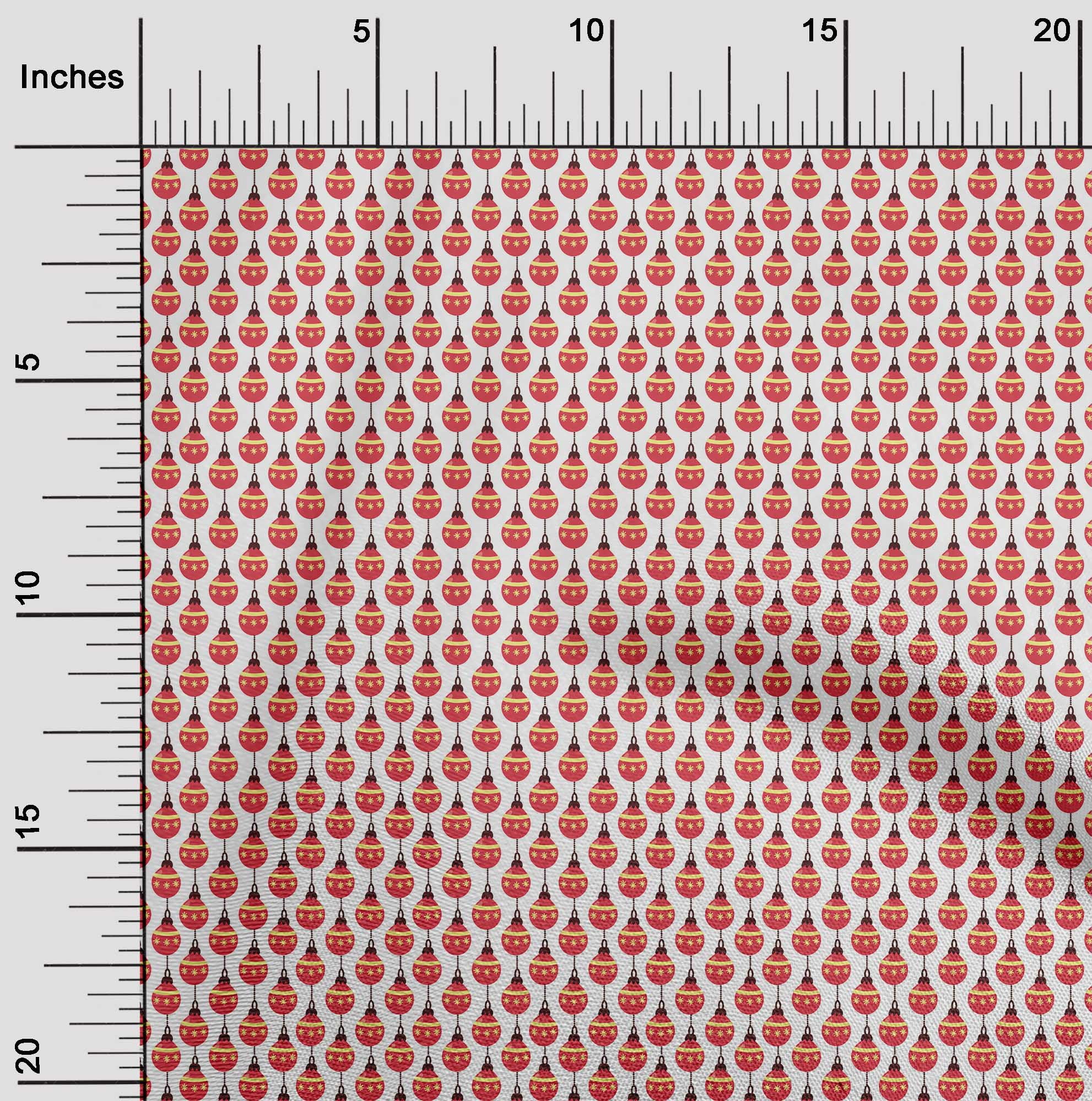 oneOone Cotton Jersey White Fabric Merry Christmas Sewing Fabric By The Yard Printed Diy Clothing Sewing Supplies 58 Inch Wide-8RQ