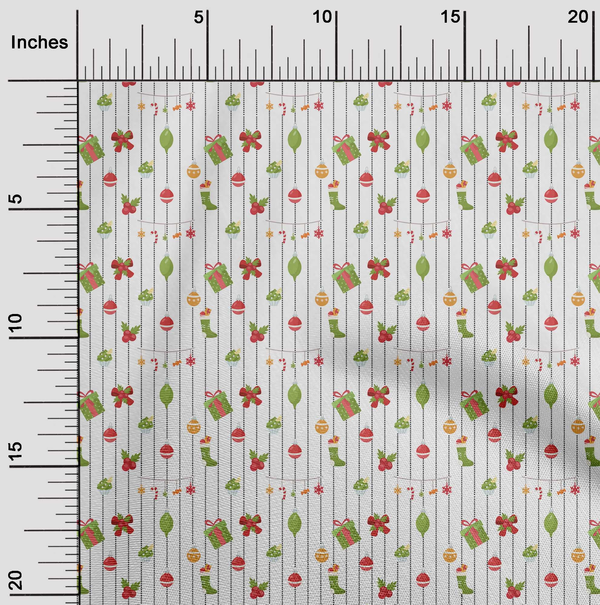 oneOone Cotton Jersey White Fabric Merry Christmas Sewing Material Print Fabric By The Yard 58 Inch Wide-ZGK
