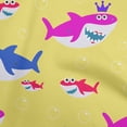 thumbnail image 1 of oneOone Cotton Jersey Yellow Fabric Shark Print Kids Sewing Fabric By The Yard Printed Diy Clothing Sewing Supplies 58 Inch Wide, 1 of 1