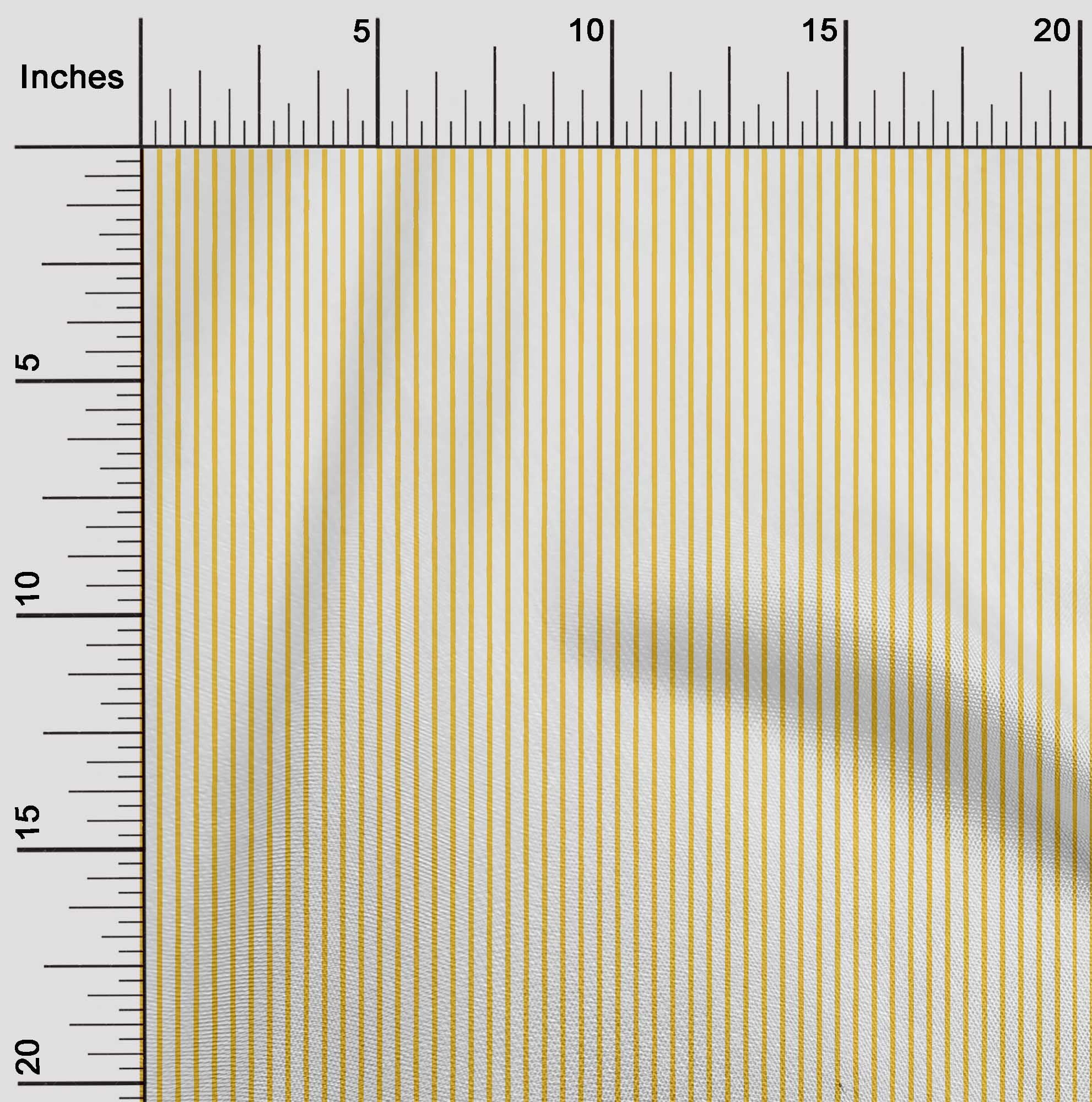 oneOone Cotton Jersey Yellow Fabric Stripes Quilting Supplies Print Sewing Fabric By The Yard 58 Inch Wide