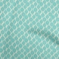 thumbnail image 1 of oneOone Cotton Poplin Aqua Blue Fabric Kalamkari Sewing Material Print Fabric By The Yard 56 Inch Wide, 1 of 5