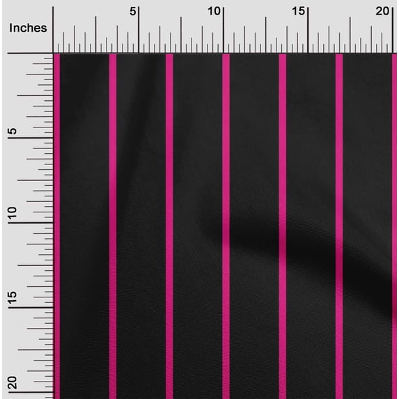 oneOone Cotton Poplin Black Fabric Pin Stripe Sewing Fabric By The Yard Printed Diy Clothing Sewing Supplies 56 Inch Wide