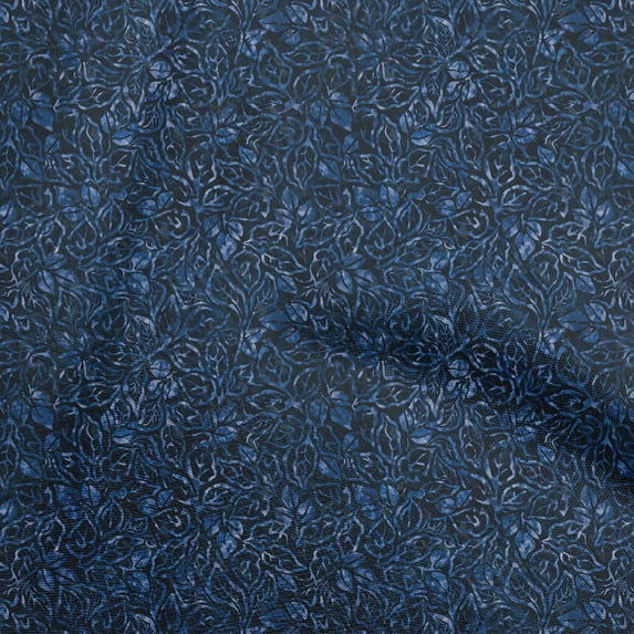 oneOone Cotton Poplin Blue Fabric Aian Batik Sewing Craft Projects Fabric Prints By Yard 42 Inch Wide