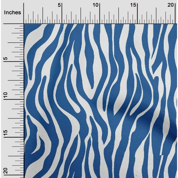 oneOone Cotton Poplin Blue Fabric Skins Animal Quilting Supplies Print Sewing Fabric By The Yard 56 Inch Wide