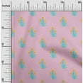 thumbnail image 1 of oneOone Cotton Poplin Blush Pink Fabric Stripe & Floral Block Dress Material Fabric Print Fabric By The Yard 42 Inch Wide, 1 of 4