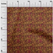 oneOone Cotton Poplin Brown Fabric Batik Craft Projects Decor Fabric Printed By The Yard 56 Inch Wide - MK