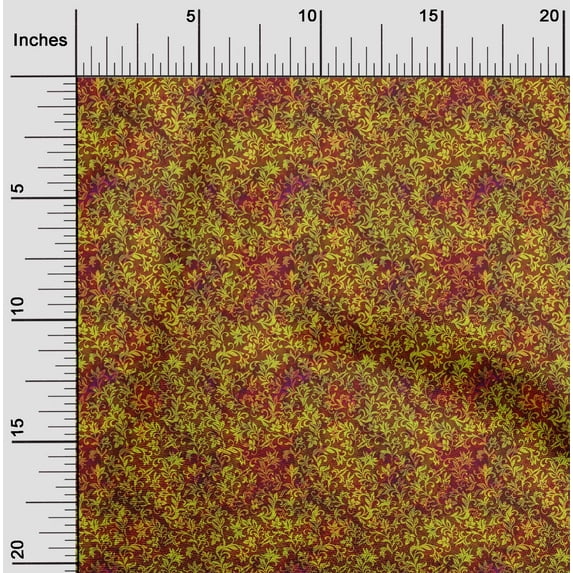 oneOone Cotton Poplin Brown Fabric Batik Fabric For Sewing Printed Craft Fabric By The Yard 56 Inch Wide - 8A