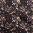 thumbnail image 1 of oneOone Cotton Poplin Brown Fabric Florals Sewing Material Print Fabric By The Yard 56 Inch Wide, 1 of 4