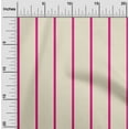 thumbnail image 1 of oneOone Cotton Poplin Cream Fabric Pin Stripe Dress Material Fabric Print Fabric By The Yard 42 Inch Wide, 1 of 4
