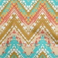 thumbnail image 1 of oneOone Cotton Poplin Dark Beige Fabric Chevron Dress Material Fabric Print Fabric By The Yard 56 Inch Wide, 1 of 4