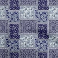 thumbnail image 1 of oneOone Cotton Poplin Dark Blue Fabric Asian Paisley Fabric For Sewing Printed Craft Fabric By The Yard 56 Inch Wide, 1 of 4