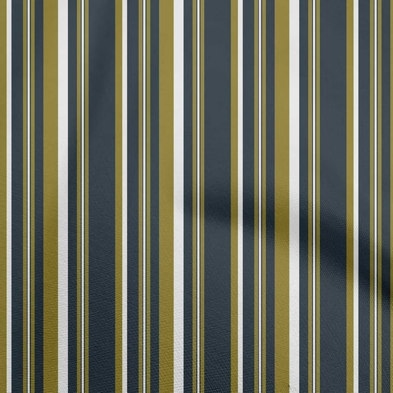 oneOone Cotton Poplin Dark Blue Fabric Stripes Sewing Craft Projects Fabric Prints By Yard 42 Inch Wide-9O