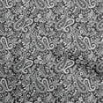 thumbnail image 1 of oneOone Cotton Poplin Dark Gray Fabric Paisley Sewing Material Print Fabric By The Yard 42 Inch Wide-5I, 1 of 6