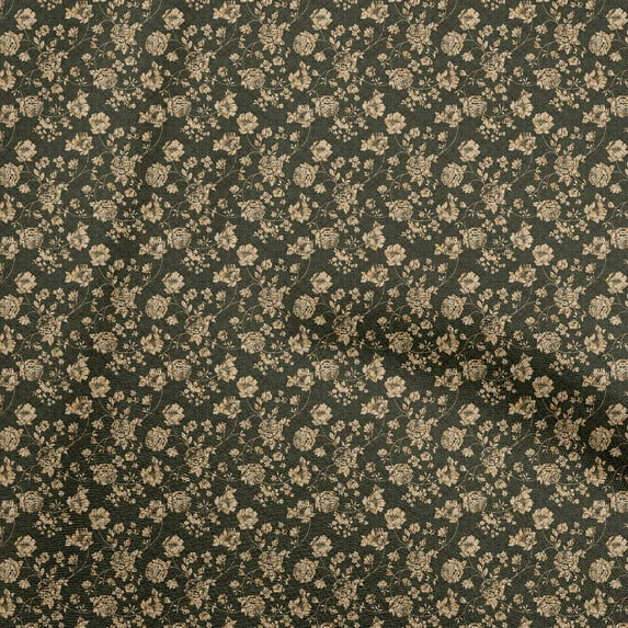 oneOone Cotton Poplin Dark Green Fabric Batik Sewing Craft Projects Fabric Prints By Yard 42 Inch Wide