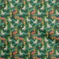 thumbnail image 1 of oneOone Cotton Poplin Dark Green Fabric Tropical Craft Projects Decor Fabric Printed By The Yard 42 Inch Wide, 1 of 5