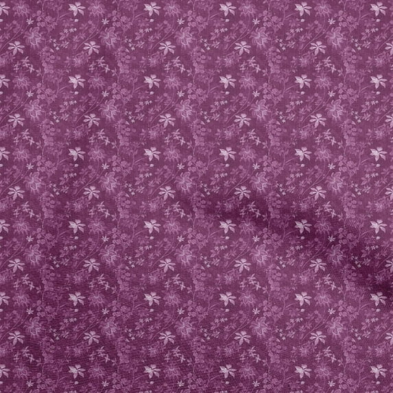 oneOone Cotton Poplin Dark Magenta Fabric Batik Diy Clothing Quilting Fabric Print Fabric By Yard 56 Inch Wide