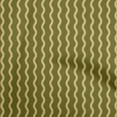 thumbnail image 1 of oneOone Cotton Poplin Dark Olive Green Fabric Stripe Vertical Wavy Stripes Diy Clothing Quilting Fabric Print Fabric By Yard 42 Inch Wide, 1 of 4