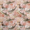 thumbnail image 1 of oneOone Cotton Poplin Dark Peach Fabric Ocean Dolphin Dress Material Fabric Print Fabric By The Yard 42 Inch Wide, 1 of 4