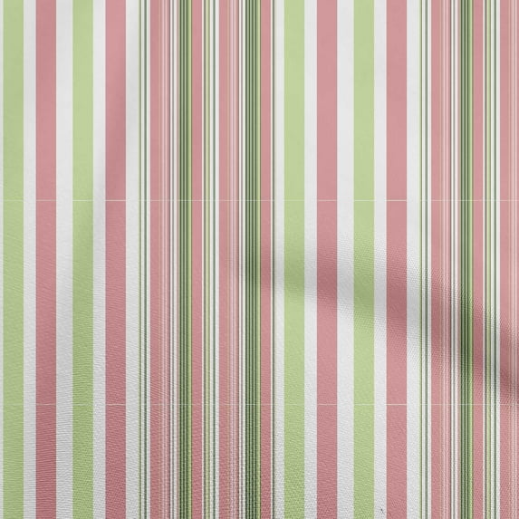 oneOone Cotton Poplin Dark Peach Fabric Stripes Sewing Fabric By The Yard Printed Diy Clothing Sewing Supplies 42 Inch Wide-9Z