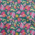 thumbnail image 1 of oneOone Cotton Poplin Dark Teal Green Fabric Abstract Floral Sewing Fabric By The Yard Printed Diy Clothing Sewing Supplies 56 Inch Wide, 1 of 5