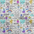 thumbnail image 1 of oneOone Cotton Poplin Dusty Teal Green Fabric Unicorn Pattern Diy Clothing Quilting Fabric Print Fabric By Yard 42 Inch Wide, 1 of 6