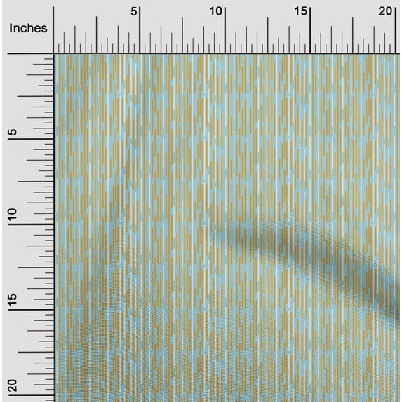 oneOone Cotton Poplin Fabric Abstract Stripe Print Fabric BTY 42 Inch Wide