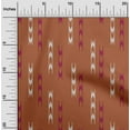 thumbnail image 1 of oneOone Cotton Poplin Fabric Arrow Sign Kasuri Printed Fabric 1 Yard 42 Inch Wide, 1 of 4