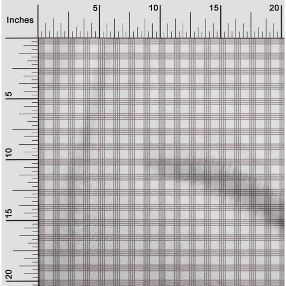 oneOone Cotton Poplin Fabric Gingham Check Print Sewing Fabric BTY 56 Inch Wide