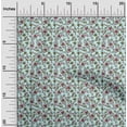 thumbnail image 1 of oneOone Cotton Poplin Fabric Leaves & Floral Block Printed Fabric 1 Yard 56 Inch Wide, 1 of 4