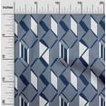thumbnail image 1 of oneOone Cotton Poplin Fabric Parallelogram & Triangle Geometric Fabric Prints By Yard 42 Inch Wide, 1 of 4