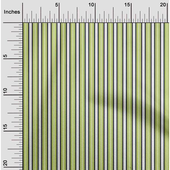 oneOone Cotton Poplin Fabric Shadow Stripe Print Fabric By The Yard 56 Inch Wide