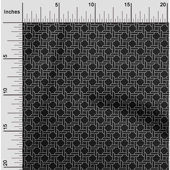 oneOone Cotton Poplin Fabric Shapes Geometric Sashiko Print Fabric BTY 56 Inch Wide