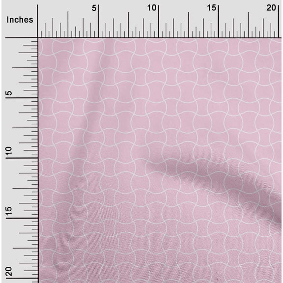 oneOone Cotton Poplin Fabric Waves Abstract Sashiko Print Fabric BTY 56 Inch Wide