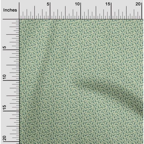 oneOone Cotton Poplin Fabric Waves|Fish Skeleton & Triangle Geometric Printed Craft Fabric BTY 56 Inch Wide