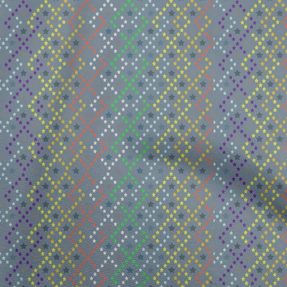 oneOone Cotton Poplin Gray Fabric Dot Fabric For Sewing Printed Craft Fabric By The Yard 42 Inch Wide