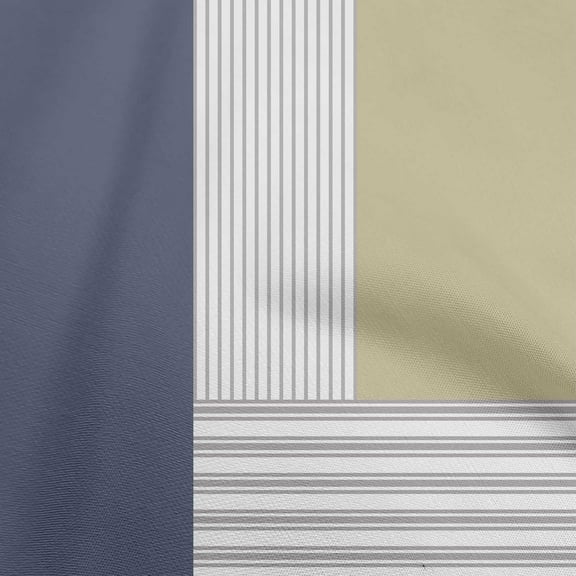 oneOone Cotton Poplin Gray Fabric Stripes Diy Clothing Quilting Fabric Print Fabric By Yard 42 Inch Wide