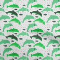 thumbnail image 1 of oneOone Cotton Poplin Green Fabric Beach Dolphin Diy Clothing Quilting Fabric Print Fabric By Yard 42 Inch Wide, 1 of 4
