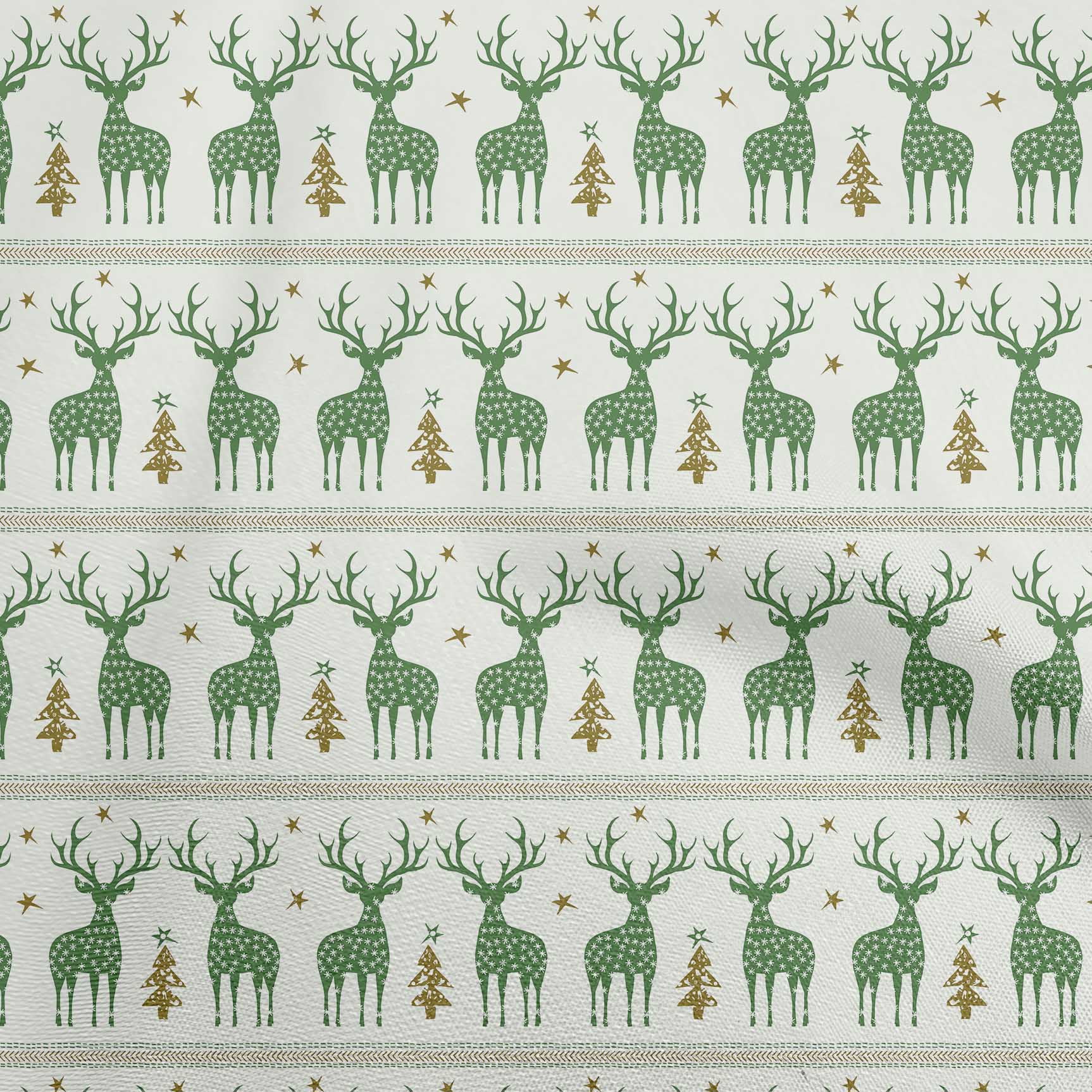 oneOone Cotton Poplin Green Fabric Christmas Lumberjeck Craft Projects Decor Fabric Printed By The Yard 42 Inch Wide