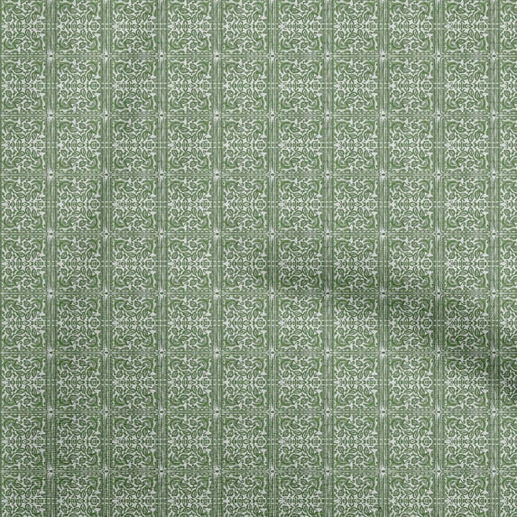 oneOone Cotton Poplin Green Fabric Texture Craft Projects Decor Fabric Printed By The Yard 56 Inch Wide
