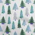 thumbnail image 1 of oneOone Cotton Poplin Green Fabric Tree Sewing Material Print Fabric By The Yard 42 Inch Wide, 1 of 6