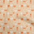 thumbnail image 1 of oneOone Cotton Poplin Light Beige Fabric African Floral Dress Material Fabric Print Fabric By The Yard 56 Inch Wide, 1 of 4