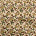 thumbnail image 1 of oneOone Cotton Poplin Light Beige Fabric Mushroom Dress Material Fabric Print Fabric By The Yard 56 Inch Wide, 1 of 5