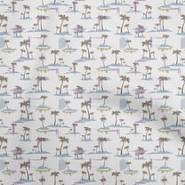 oneOone Cotton Poplin Light Blue Fabric Travel Sewing Material Print Fabric By The Yard 42 Inch Wide