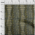 thumbnail image 1 of oneOone Cotton Poplin Light Brown Fabric Crocodile Animal Skin Dress Material Fabric Print Fabric By The Yard 56 Inch Wide, 1 of 4