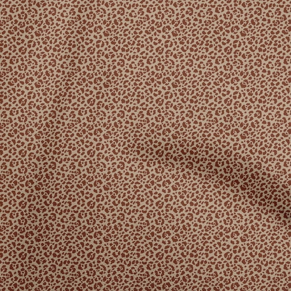 oneOone Cotton Poplin Light Brown Fabric Print Diy Clothing Quilting Fabric Print Fabric By Yard 42 Inch Wide
