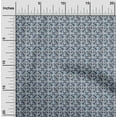 thumbnail image 1 of oneOone Cotton Poplin Light Gray Fabric Check & Artistic Floral Dress Material Fabric Print Fabric By The Yard 56 Inch Wide, 1 of 4