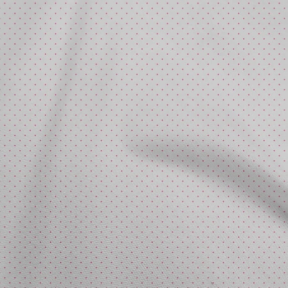 oneOone Cotton Poplin Light Gray Fabric Dot Craft Projects Decor Fabric Printed By The Yard 42 Inch Wide