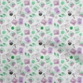 thumbnail image 1 of oneOone Cotton Poplin Light Green Fabric Travel Craft Projects Decor Fabric Printed By The Yard 42 Inch Wide, 1 of 1