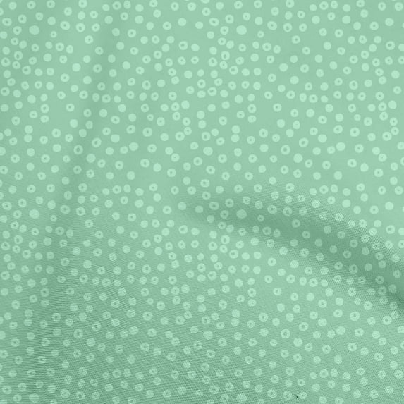 oneOone Cotton Poplin Light Mint Green Fabric Dot Craft Projects Decor Fabric Printed By The Yard 42 Inch Wide