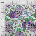 thumbnail image 1 of oneOone Cotton Poplin Light Violet Fabric Floral & Skull Fabric For Sewing Printed Craft Fabric By The Yard 56 Inch Wide, 1 of 4